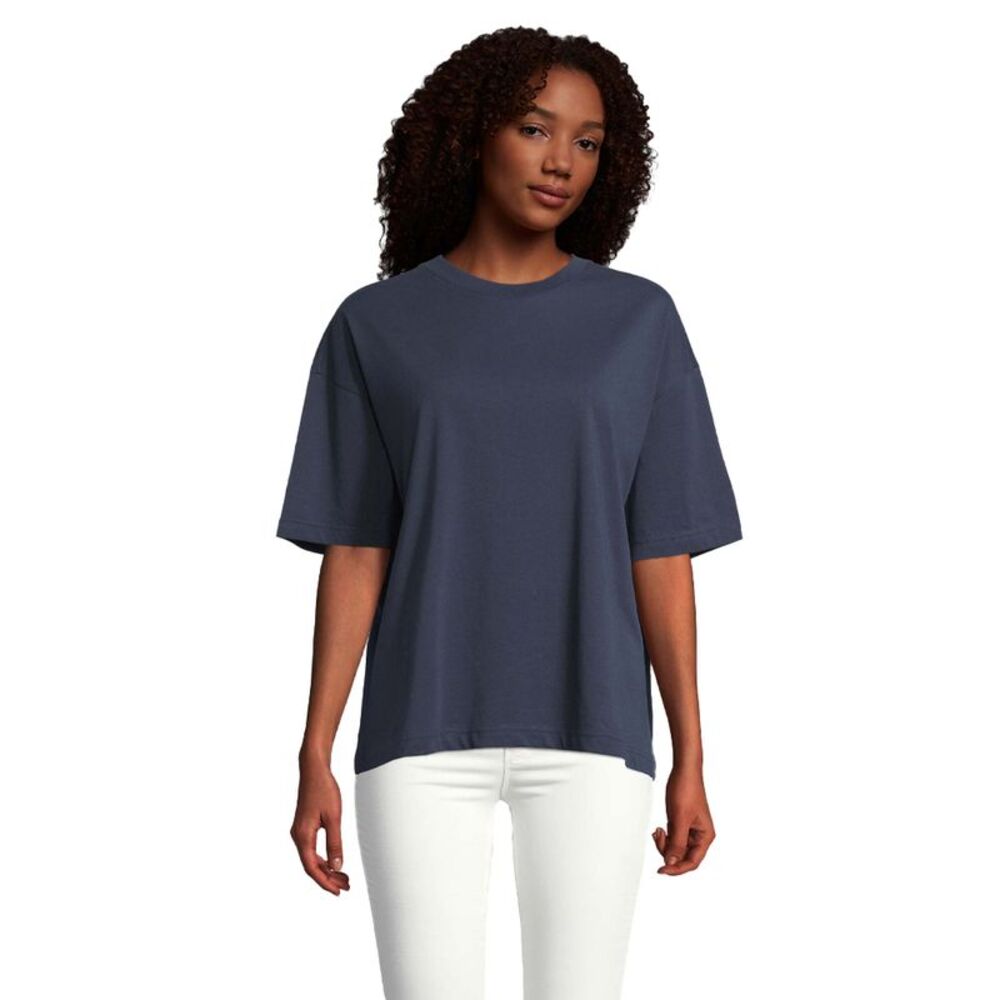 SOLS Womens/Ladies Boxy Oversized T-Shirt / French Navy
